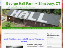 Tablet Screenshot of georgehallfarm.com